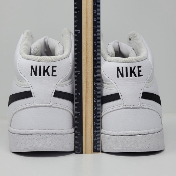 Nike Court Vision Mid Next Nature White Black Sneakers DN3577-101 Men’s Size 13 - Picture 6 of 8